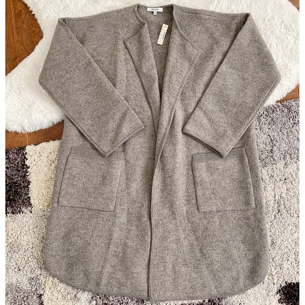 NWT Madewell Ivy Long Sweater Coat - Picture 2 of 10
